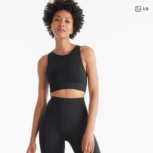 Knix Size M Good To Go High-Neck Racerback Sports Bra - Black